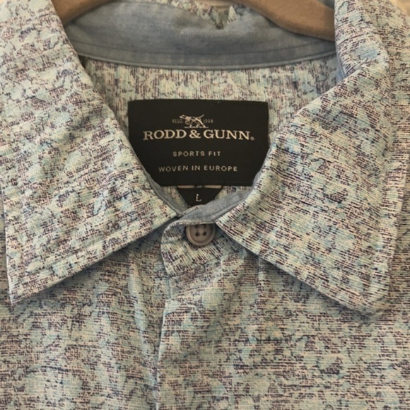 mens Rodd & Gunn sports fit size L blue color - Picture 2 of 5